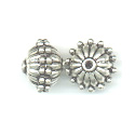 Thumbnail of SSBEAD10 - Sterling silver round corrugated bead - Bali style