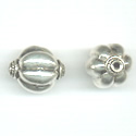 Thumbnail of SSBEAD11 - Sterling silver large pumpkin bead - Bali style