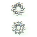 Thumbnail of SSCAP17 - Sterling silver traditional snowflake beadcap - Bali style