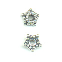 Thumbnail of SSCAP22  Sterling silver 6mm star beadcap - Bali style