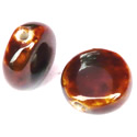 Thumbnail of CERPan-Cof - Handmade pancake shaped ceramic bead - coffee brown color