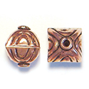 Thumbnail of COP19 - Puffy square shaped copper bead - Bali style