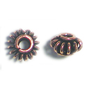 Thumbnail of COP22 - Flat coiled wire solid copper bead - Bali style
