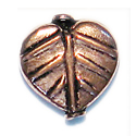Thumbnail of COP29 - Leaf shaped solid copper bead - Bali style