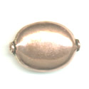 Thumbnail of COP30 - Oval shaped smooth solid copper bead - Bali style