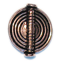 Thumbnail of COP25 - Flat round solid copper disk bead - Bali style