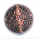 Thumbnail of COP28 - Flat round solid copper disk with circle design - Bali style