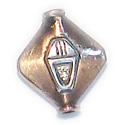 Thumbnail of COP/STER30 - Solid copper flat diamond shaped w/sterling accents - Bali style