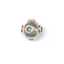 Thumbnail of COP/STER19 - Small solid copper round bead w/sterling rings - Bali style