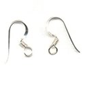 Thumbnail of SSEar02 - Sterling silver fish hook earring with wire twist