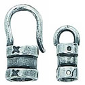 Thumbnail of SSCrimp3.0IDHk/Ba - 1 pair - sterling silver 3.0mm (ID) Crimpable Hook and Bail