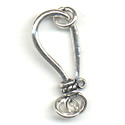 Thumbnail of SSHOOK03 - Sterling silver medium hook with twist - Bali style
