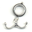 Thumbnail of SSTOG05 - Medium sterling toggle with rope edging on ring & bicycle handlebar