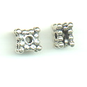 Thumbnail of SSBEAD01 - Sterling silver stacked square spacer - Bali style