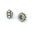 Thumbnail of SSBEAD39 - Sterling silver medium daisy with wire twist - Bali style