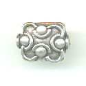 Thumbnail of SSBEAD53 - Sterling silver decorated flat rectangle - Bali style
