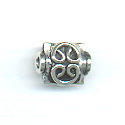 Thumbnail of SSBEAD45 - Sterling silver flat pretzel square - Bali style