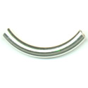 Thumbnail of TurkTUBE02 5x38mm  Sterling silver plain bracelet noodle - Made in Turkey 