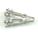 Thumbnail of TurkCAP02 - Sterling silver large decorated cone - made in Turkey