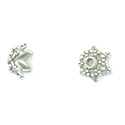 Thumbnail of TurkCAP04 - Sterling silver decorated snowflake cap - made in Turkey