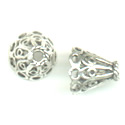 Thumbnail of TurkCAP12 - Sterling silver medium lacy cap - made in Turkey