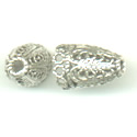 Thumbnail of TurkCAP13 - Sterling silver small lacy cone - made in Turkey