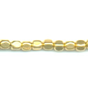 Thumbnail of VER06 - Vermeil 2.5X2 cube bead with rounded corners - Bali style