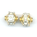 Thumbnail of VERSTER02 - Vermeil/sterling bead w/silver rings & balls - Bali style