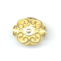 Thumbnail of VERSTER08 - Vermeil/sterling pancake bead w/loopy design