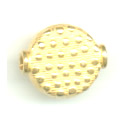 Thumbnail of VER14 - Vermeil flat disk bead w/dotted design - Bali style