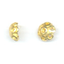 Thumbnail of VERCAP03 - Vermeil  flower bead cap w/open loops - Bali style