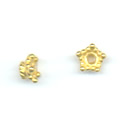 Thumbnail of VERCAP01 - Vermeil 6mm star bead cap - Bali style
