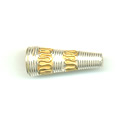 Thumbnail of VERSTERCAP03 - Vermeil/sterling cone w/serpentine design - Bali style