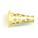 Thumbnail of VERcone04 - Vermeil hammered cone - Bali style