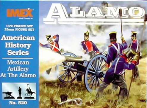 Thumbnail of Imex 1/72 Alamo Mexican Artillery Plastic Figures Set No. 520