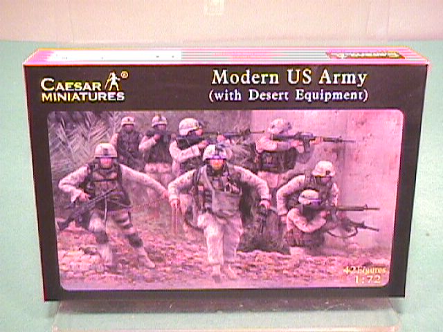 Thumbnail of Caesar Miniatures 1/72nd Modern U.S. Infantry Desert Gear Plastic Soldiers Set