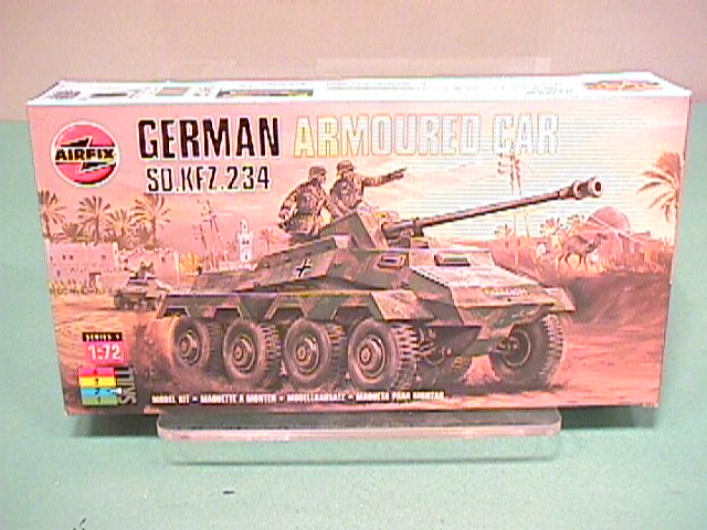 Thumbnail of Airfix 1/72nd Scale WWII SD KFZ.234 Armored Car Plastic Model Kit