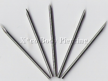INDIVIDUALLY PACKAGED STERILIZED BODY PIERCING NEEDLES Package of 10 EO 