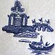 Thumbnail of Blue Willow A towel embroidered, Kitchen towel