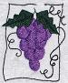 Thumbnail of Grape towel, grapes towel French Country towel embroidered