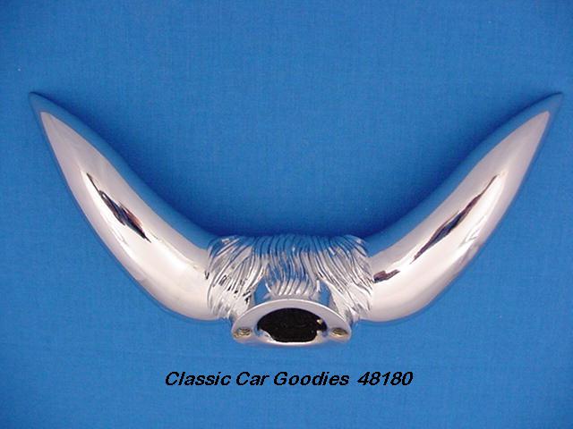 Chrome &lsquo;&lsquo;Bull Horns&rsquo;&rsquo; Hood Ornament