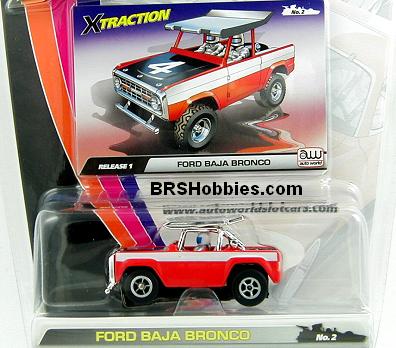 Copyright2004 Scale Auto Racing on Auto World  109c2 X Traction Release 1 Ford Baja Bronco Ho Slot Car