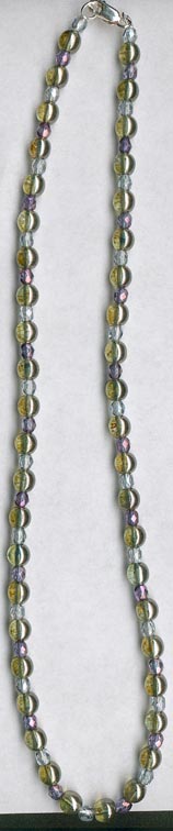 Green With Purple & Blue Necklace
