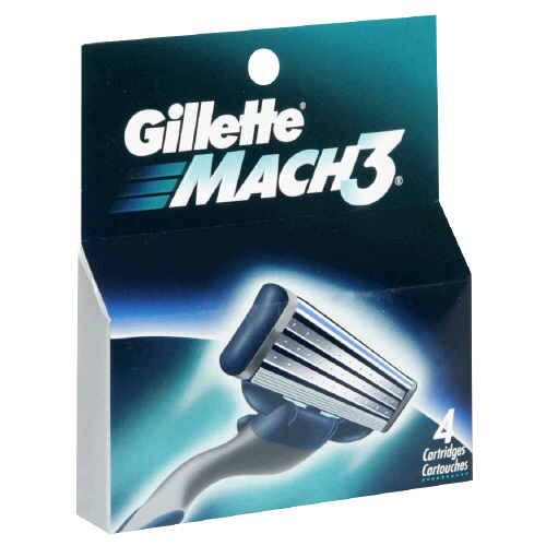 GILLETTE MACH 3 SHAVING BLADES CARTRIDGES 4