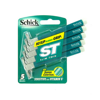 SCHICK SLIM TWIN SENSITIVE RAZORS 5