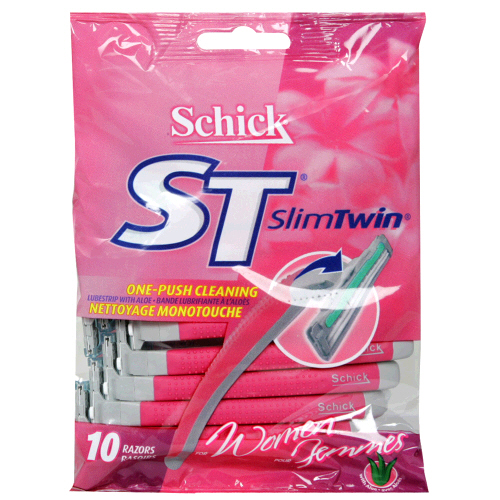 SCHICK SLIM TWIN WOMENS RAZORS 10