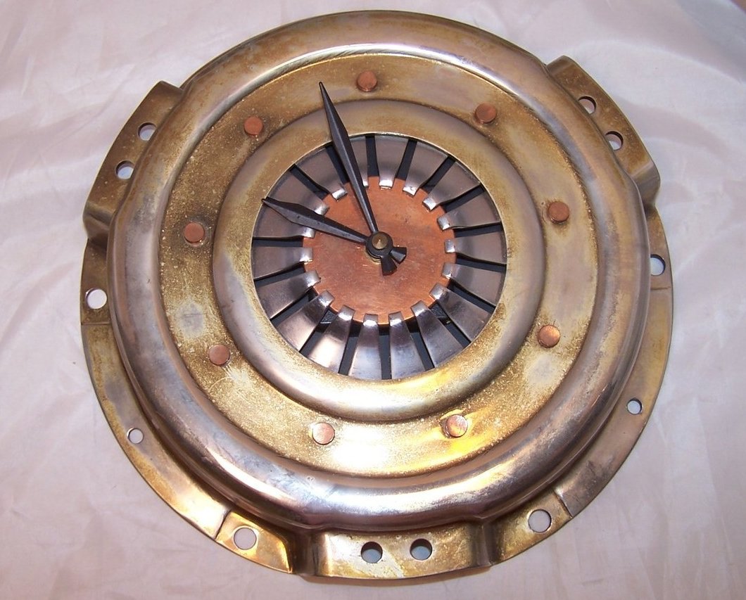 Man Cave Clutch Plate Wall Clock