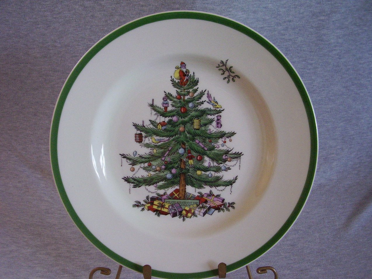spode christmas tree dinner plate green trim spode christmas tree dinner plate green trim