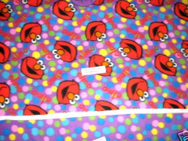 Sesame Street Elmo purple fleece poncho and Scarf or Blanket to cut and wear