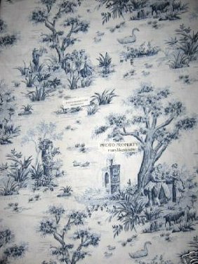 Toile American Country Cotton Fabric 58 wide By the Yard 